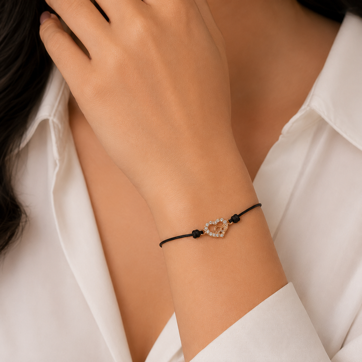 Twin Hearts Diamond Bracelet