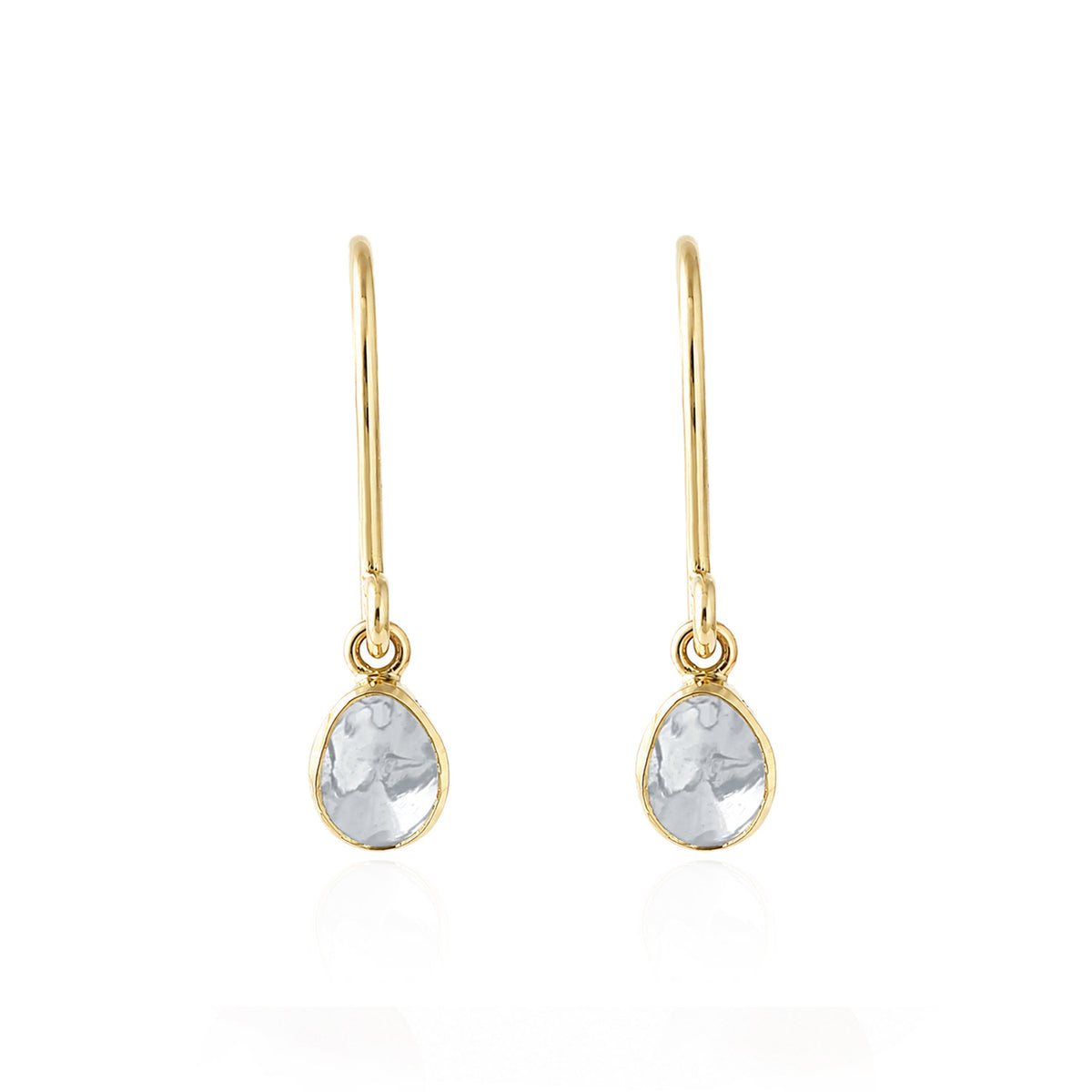 Golden Heart Halo Earrings