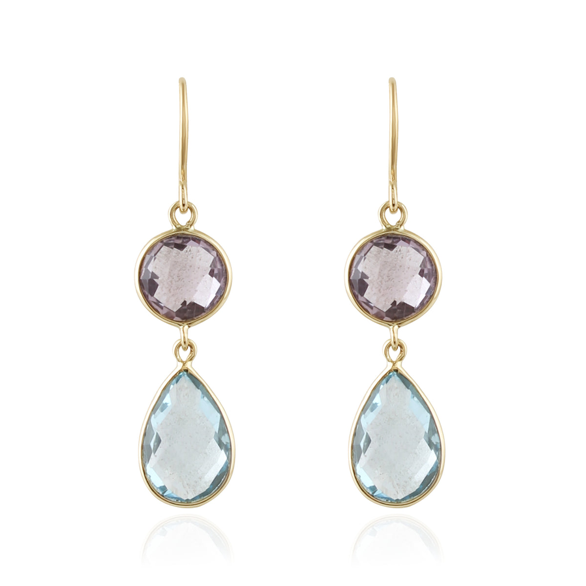 Azure Amethyst Earrings