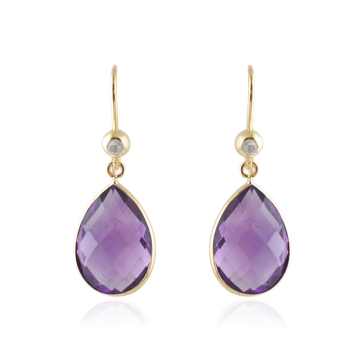 Royal Amethyst Drops Earring