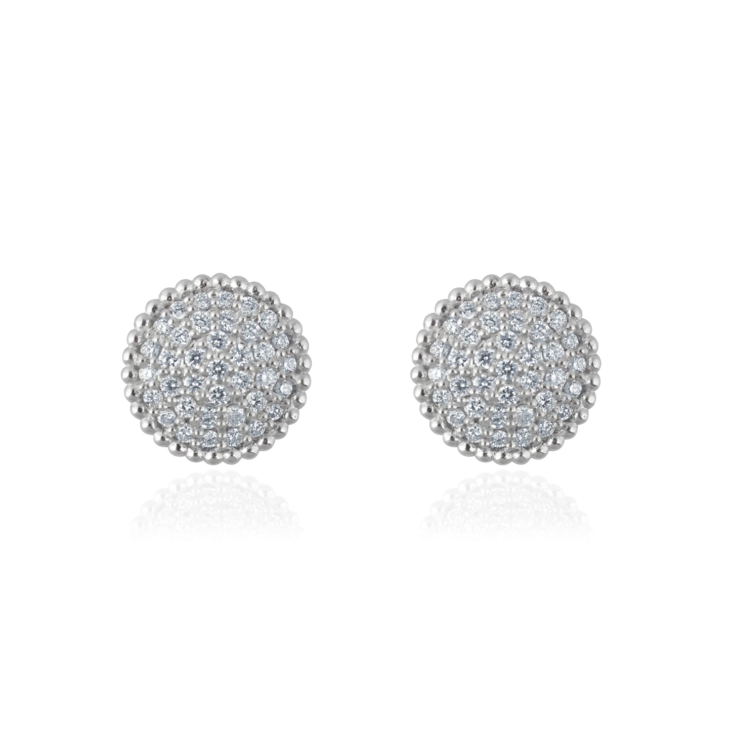 Gold Earrings with Diamonds