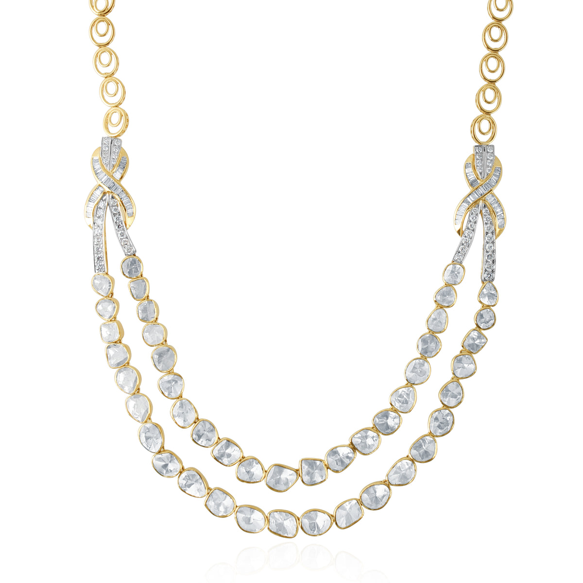 Ethereal Knot Polki Necklace
