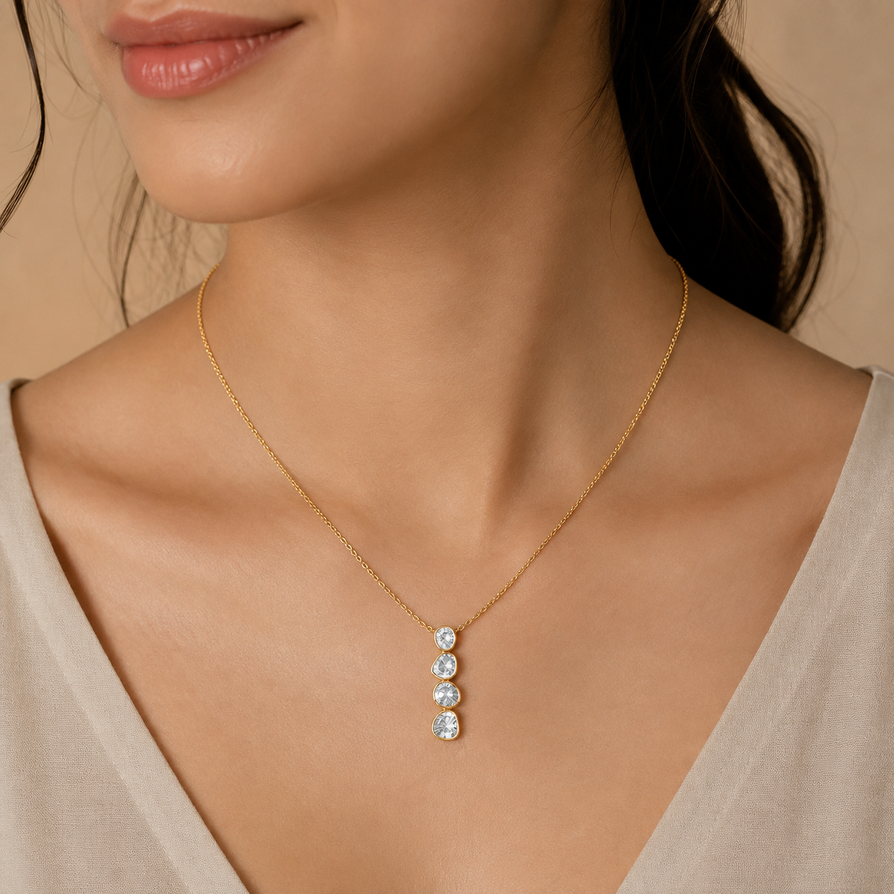 Kundan Bloom Pendant Necklace