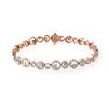 Rose Halo Diamond Bracelet