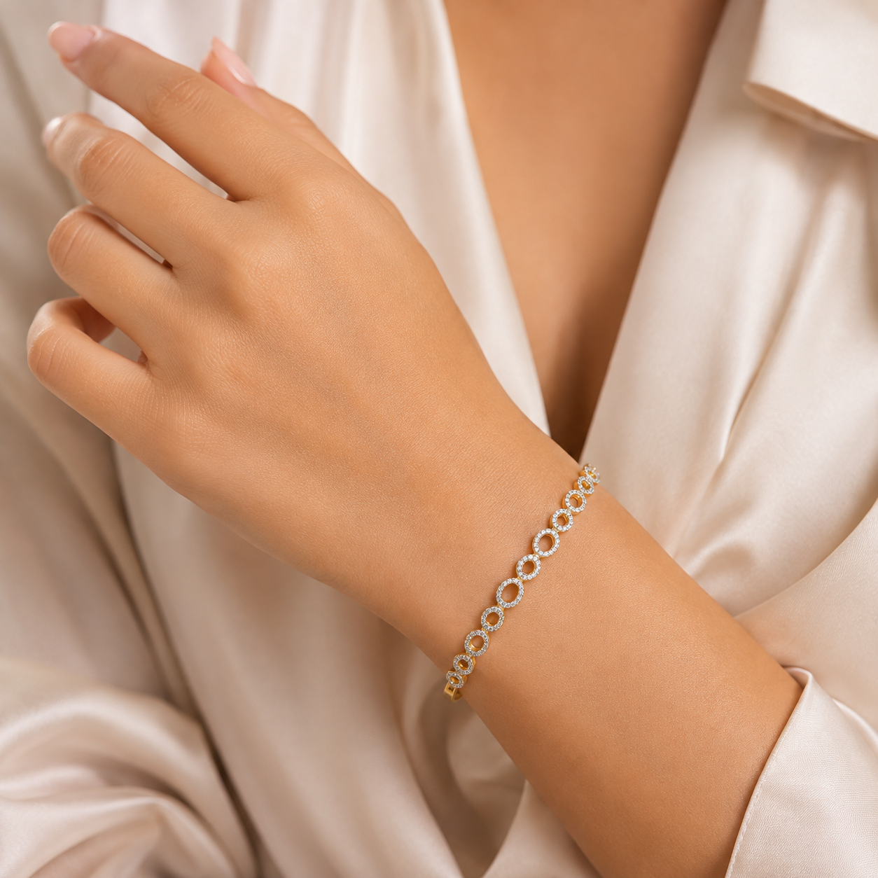Infinity Halo Bangle