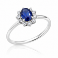 Sapphire Crown Ring