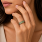 Spotless  Savorite Gem Stone Ring