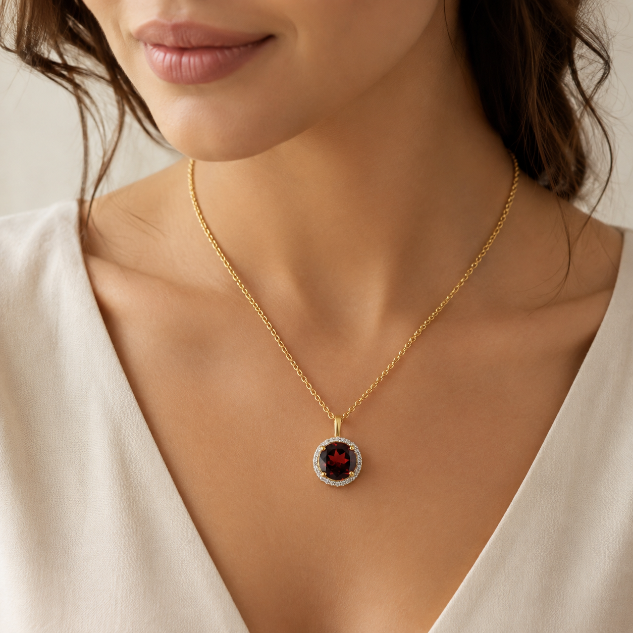 Majestic Garnet Pendant