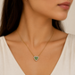 Emerald Amour Heart Necklace