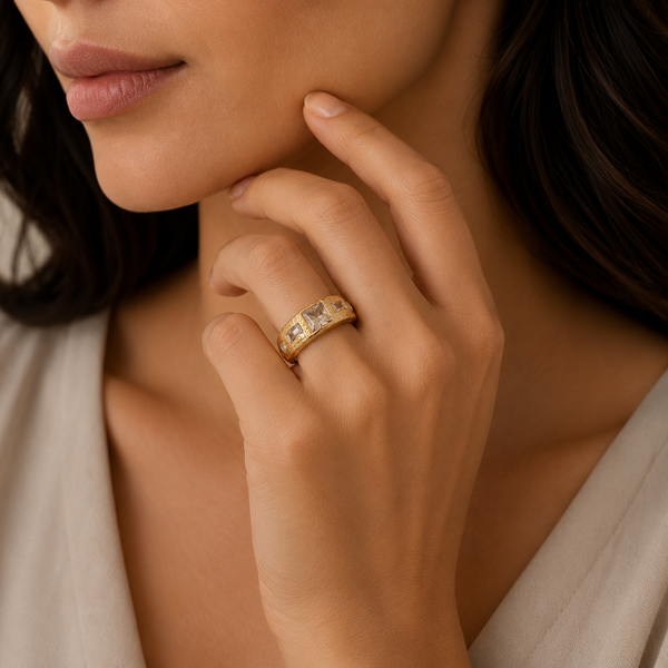 Rockline Diamond Ring