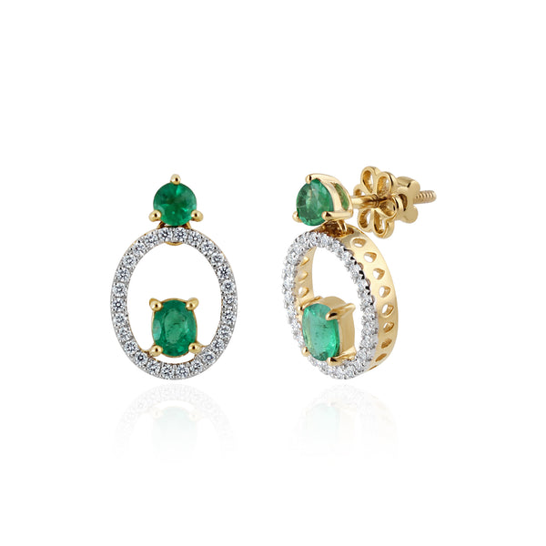Emerald Élan Earrings