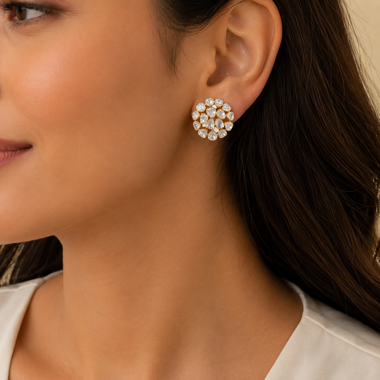 Golden Blossom Earrings