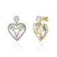 Amora Heart Halo Earrings