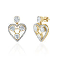 Amora Heart Halo Earrings