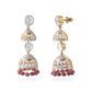 Rajwada Ruby Jhumkas