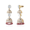 Rajwada Ruby Jhumkas
