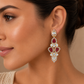 Ruby Rosette Royale Earrings