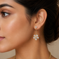 Diamond Flower Earring