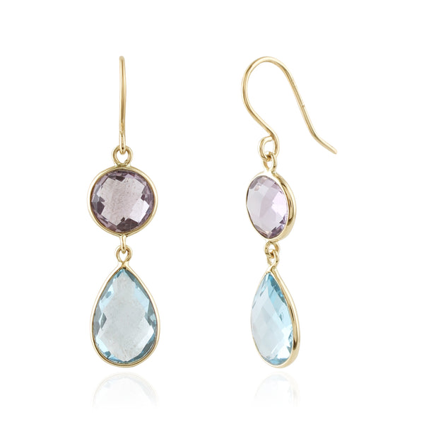 Azure Amethyst Earrings