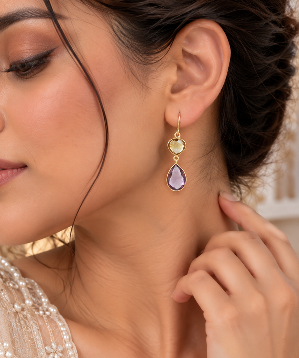 Lavender Azure Earrings