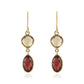 Garnet Champagne Earrings