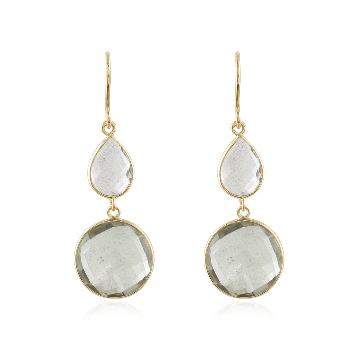 Amethyst Green Glow Earring
