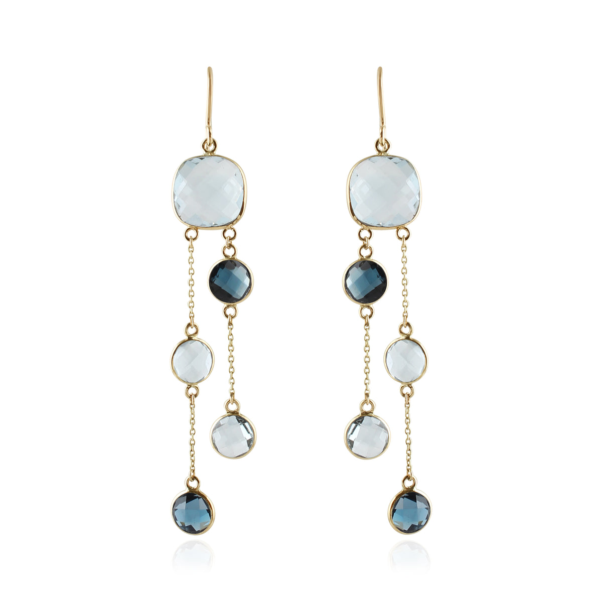 Blue Topaz Sky Cascade Drops