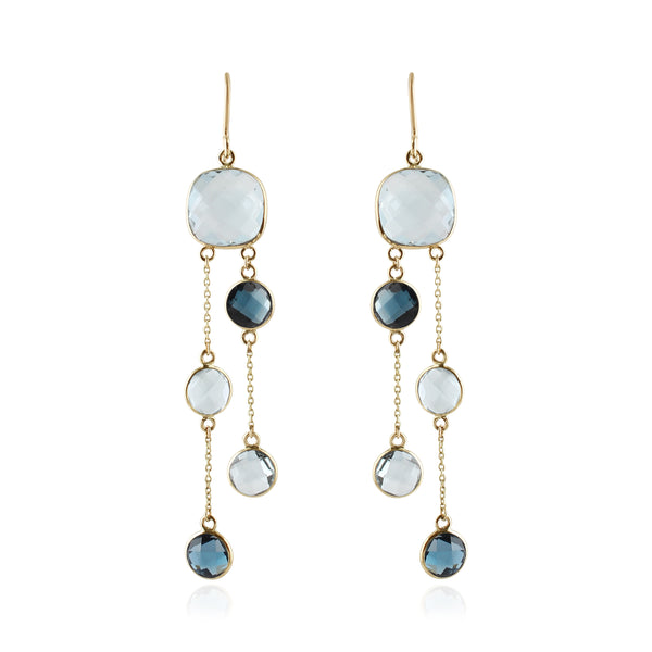 Blue Topaz Sky Cascade Drops
