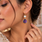 Violet Drop Earring