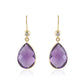 Royal Amethyst Drops Earring
