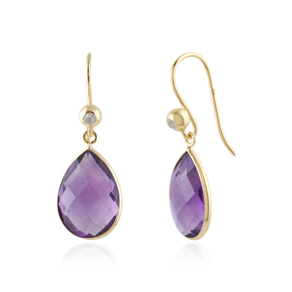 Royal Amethyst Drops Earring