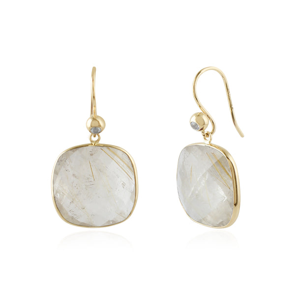Aurelia Rutile Drop Earrings