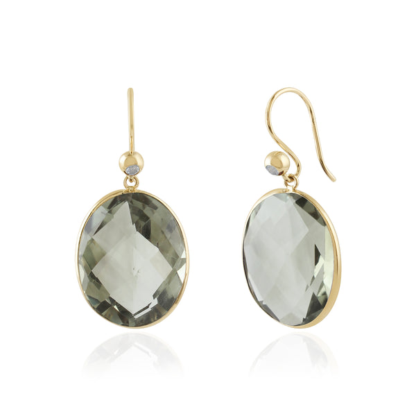 Amethyst Green Elegance Earrings