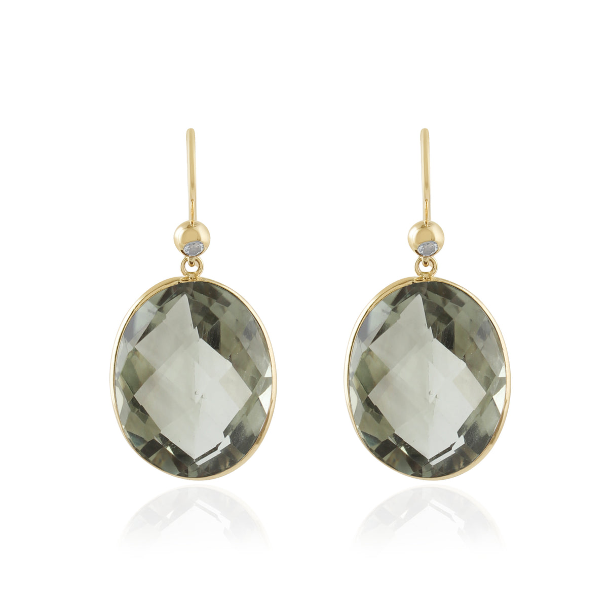 Amethyst Green Elegance Earrings