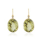 Regal Oval Lemon Quartz Earrings
