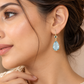 Aurelia Blue Topaz Drop Earrings