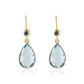 Aurelia Blue Topaz Drop Earrings