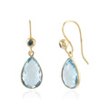 Aurelia Blue Topaz Drop Earrings