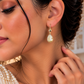 Golden Dusk – Citrine & Smoky Quartz Drop Earrings