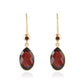 Garnet Glow Drop Earrings