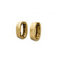 Textured Prism Oval Hoops