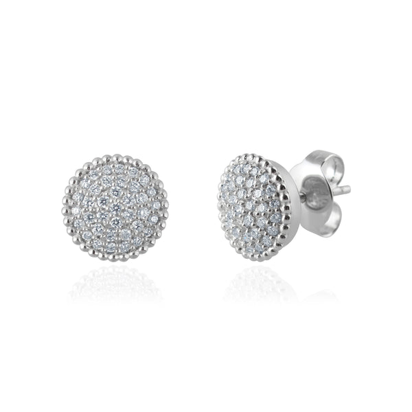 Gold Earrings with Diamonds