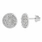 Forever Gold Disc Earrings with Diamonds