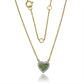 Emerald Amour Heart Necklace