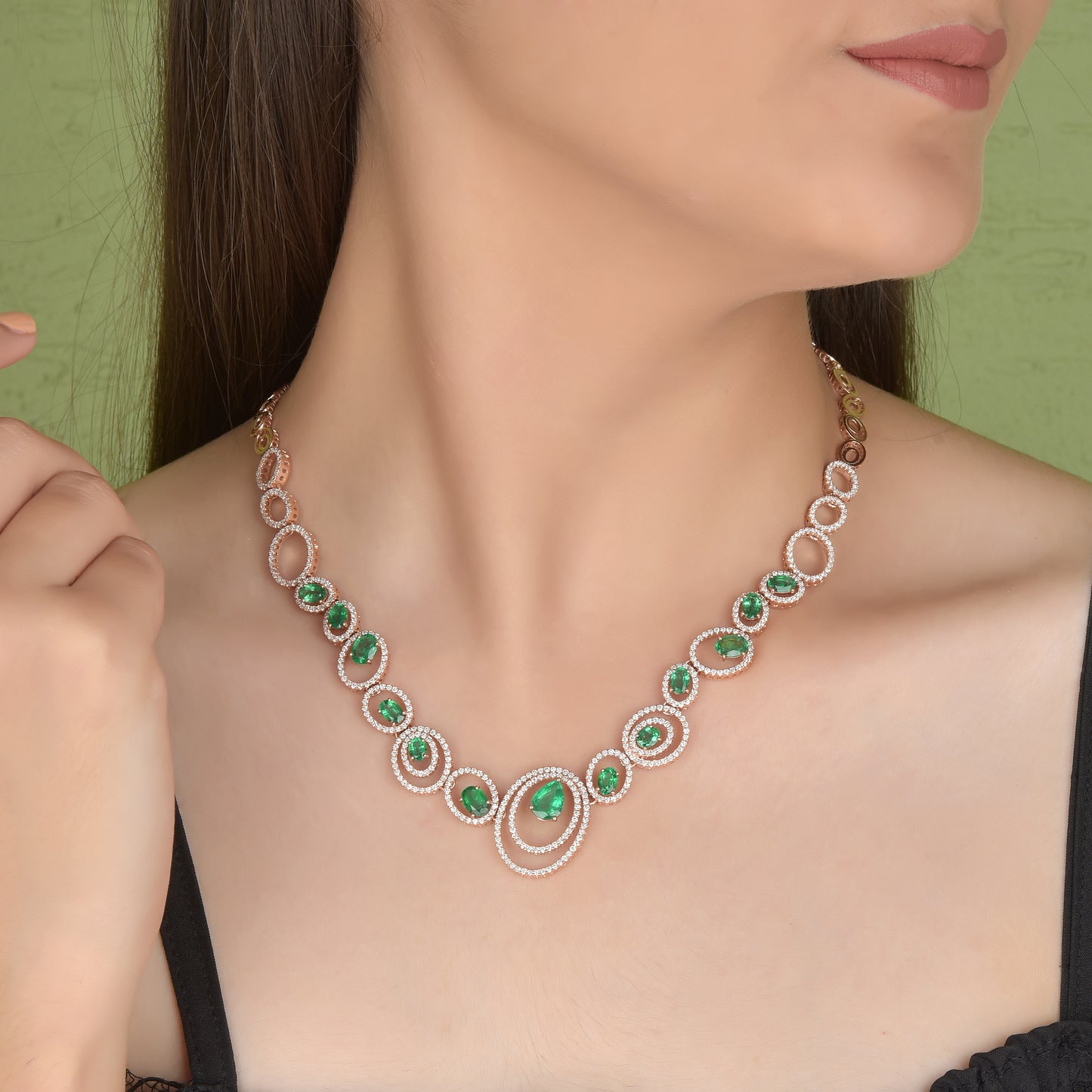 Emerald Symphony Necklace