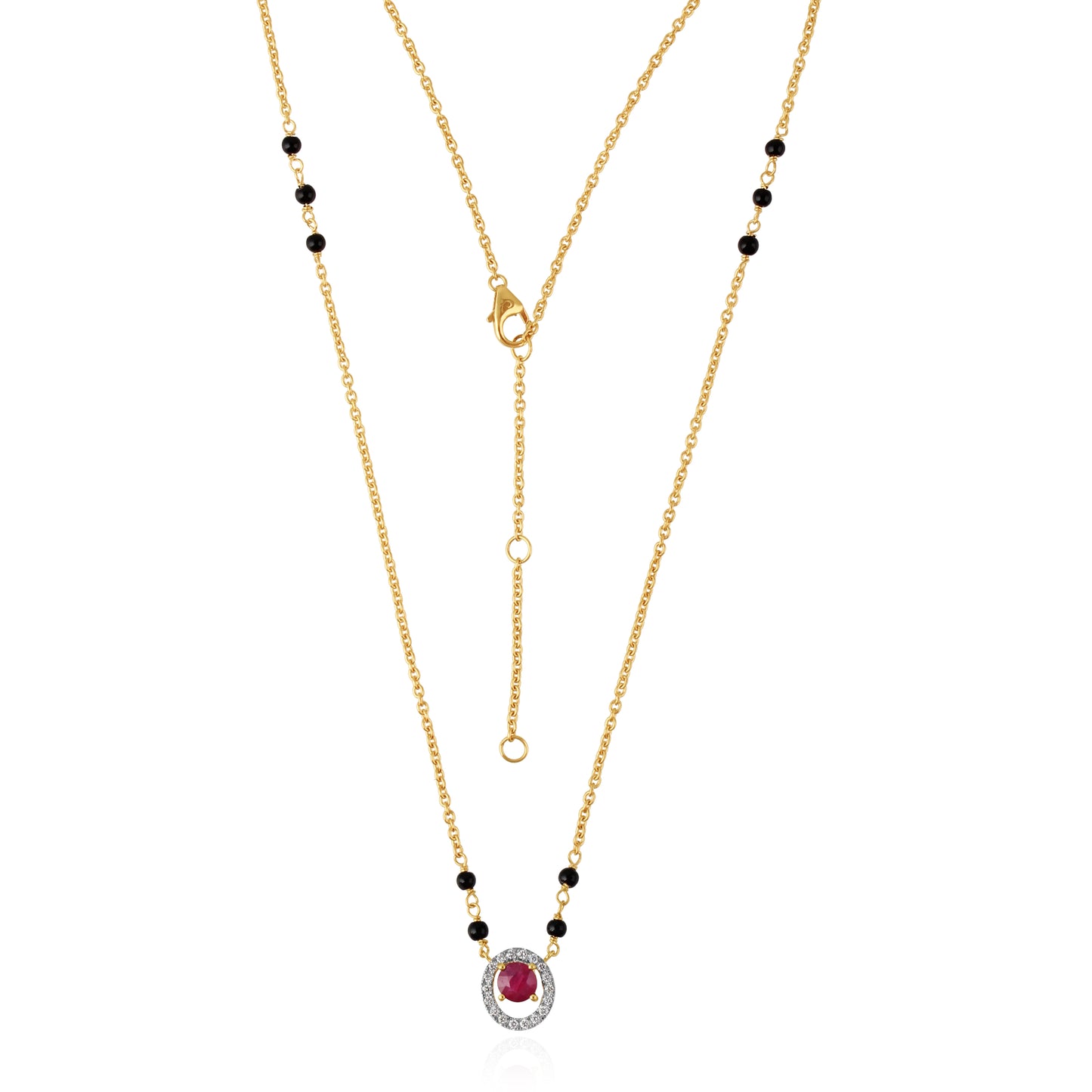 Rajasi Ruby Mangalsutra