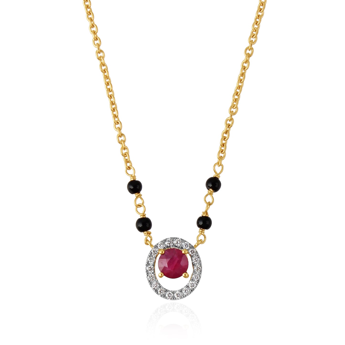 Rajasi Ruby Mangalsutra