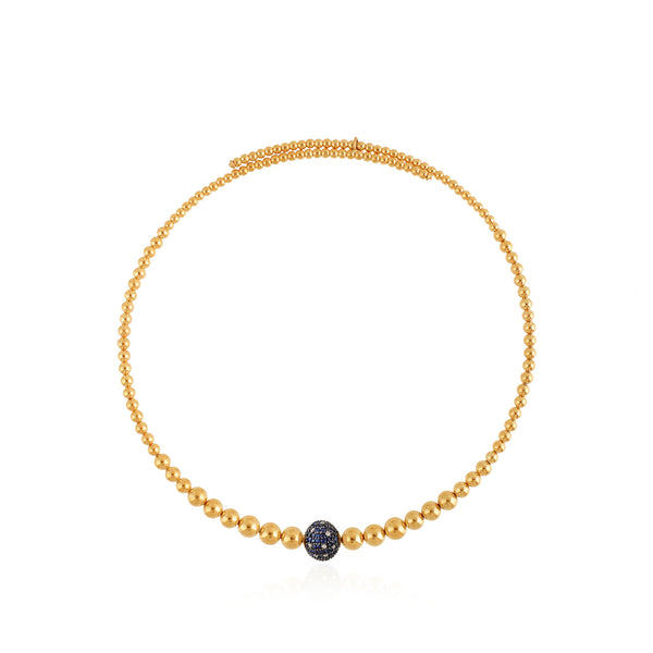 Sapphire Blue Dewdrop Necklace