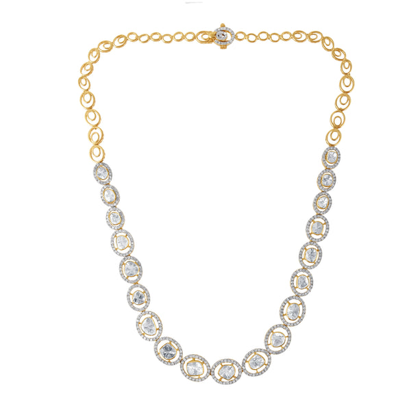 Polki Diamond Gold Necklace
