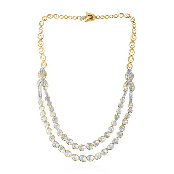 Ethereal Knot Polki Necklace